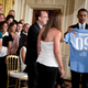 Sky Blue celebrates their 2009 WPS win at the White House in 2009.